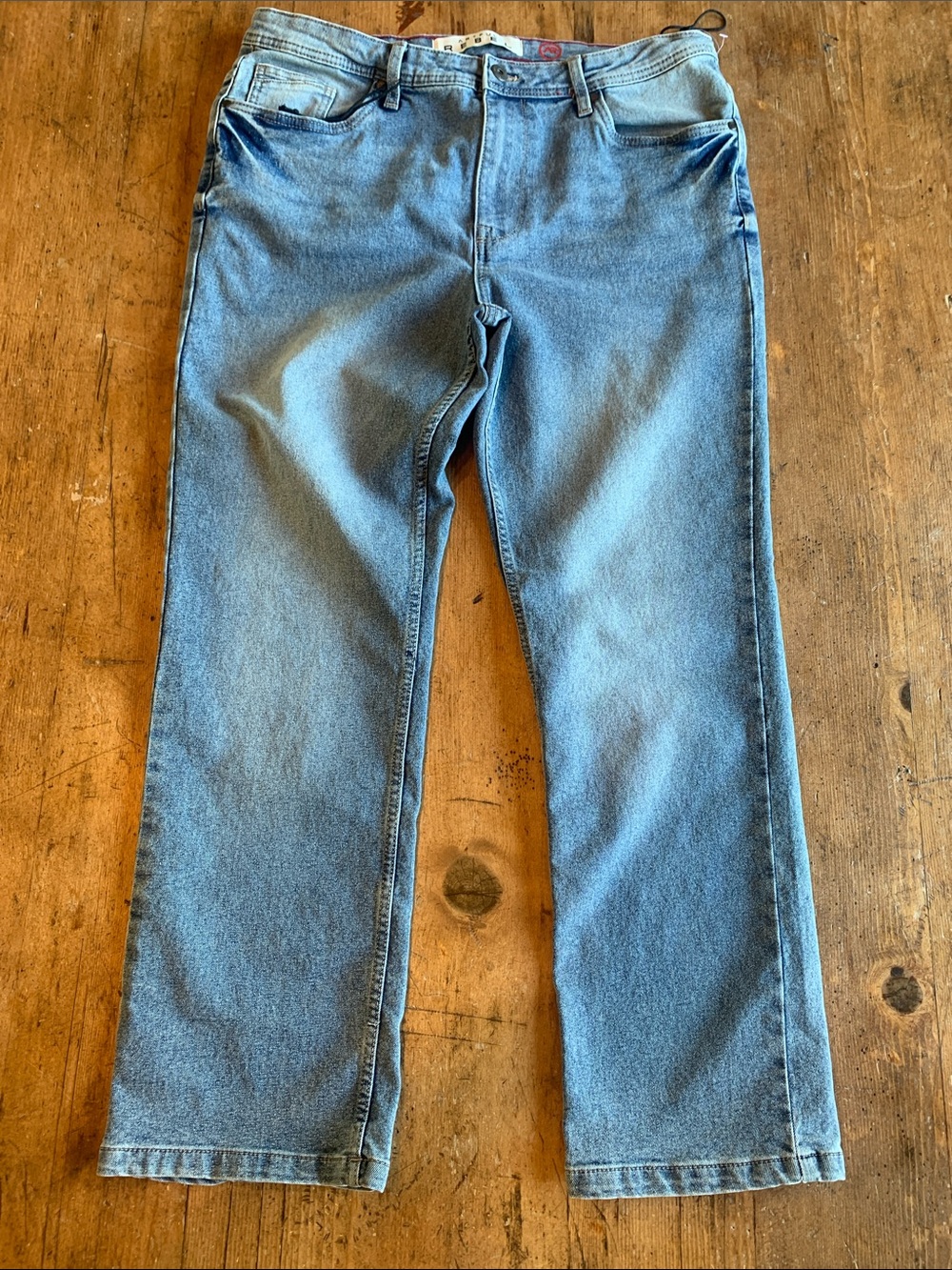 Artful rebels Men's Light Blue relaxed Straight Jeans